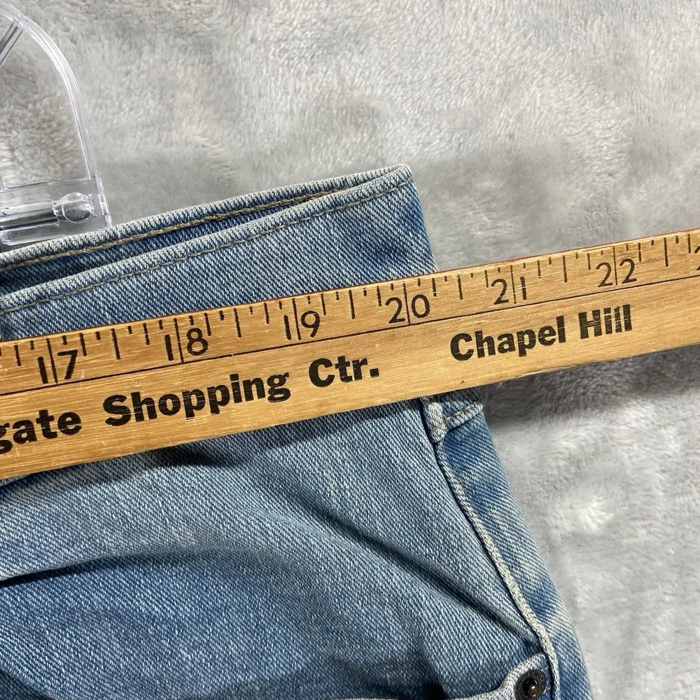 Wrangler Jeans mens 40x29 Relaxed Bootcut Denim Blue Western Bootleg Light Wash